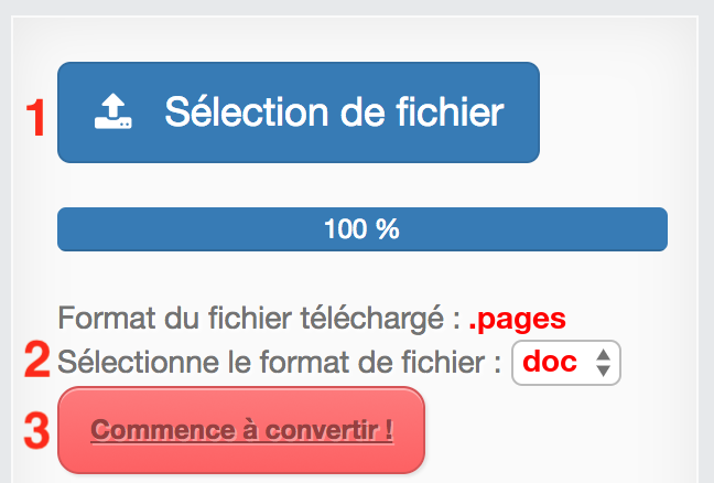 Comment convertir PAGES en DOC en ligne